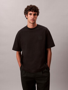 CK Emblem Patch Tee, Black, hi-res