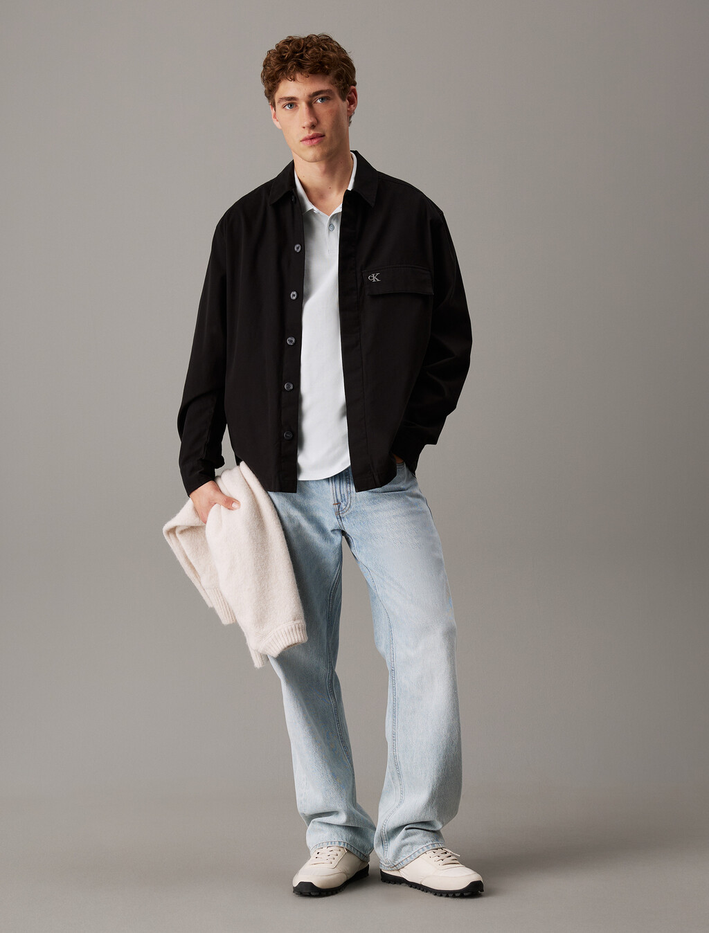 Cotton Piqué Polo Shirt, Plein Air, hi-res