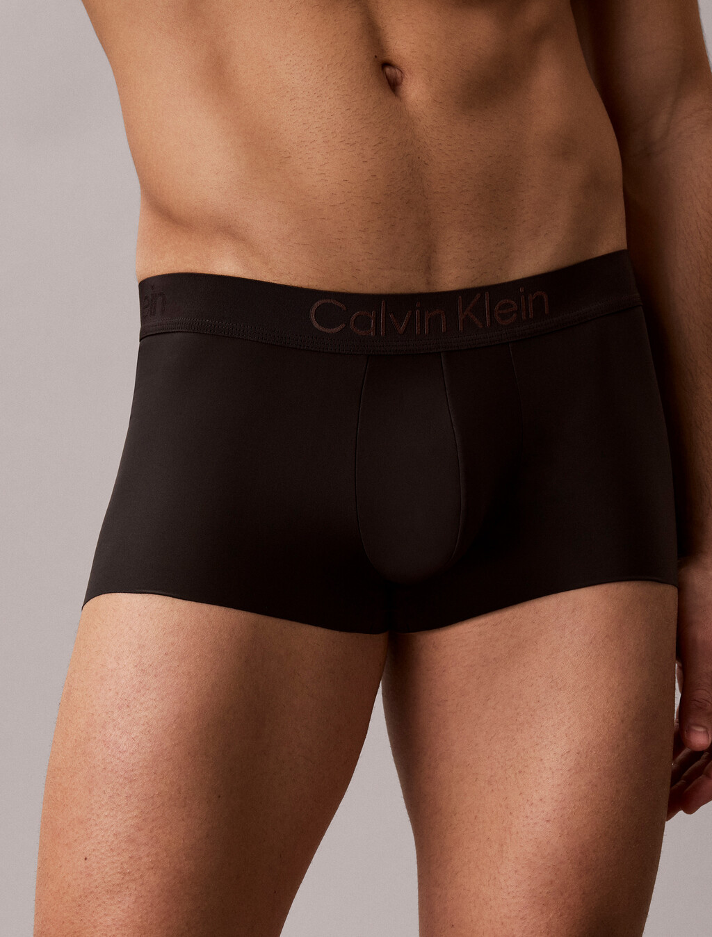 CK Black Low Rise Trunks, Black, hi-res