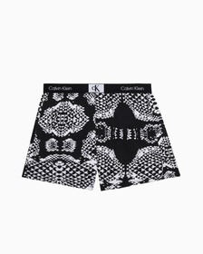 CALVIN KLEIN 1996 COTTON SLIM BOXERS, SNAKE PRINT_BLACK, hi-res