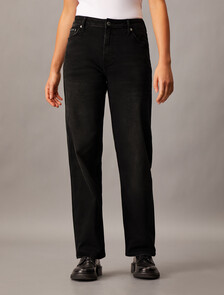 37.5 90s Straight Black Jeans, Denim Black, hi-res