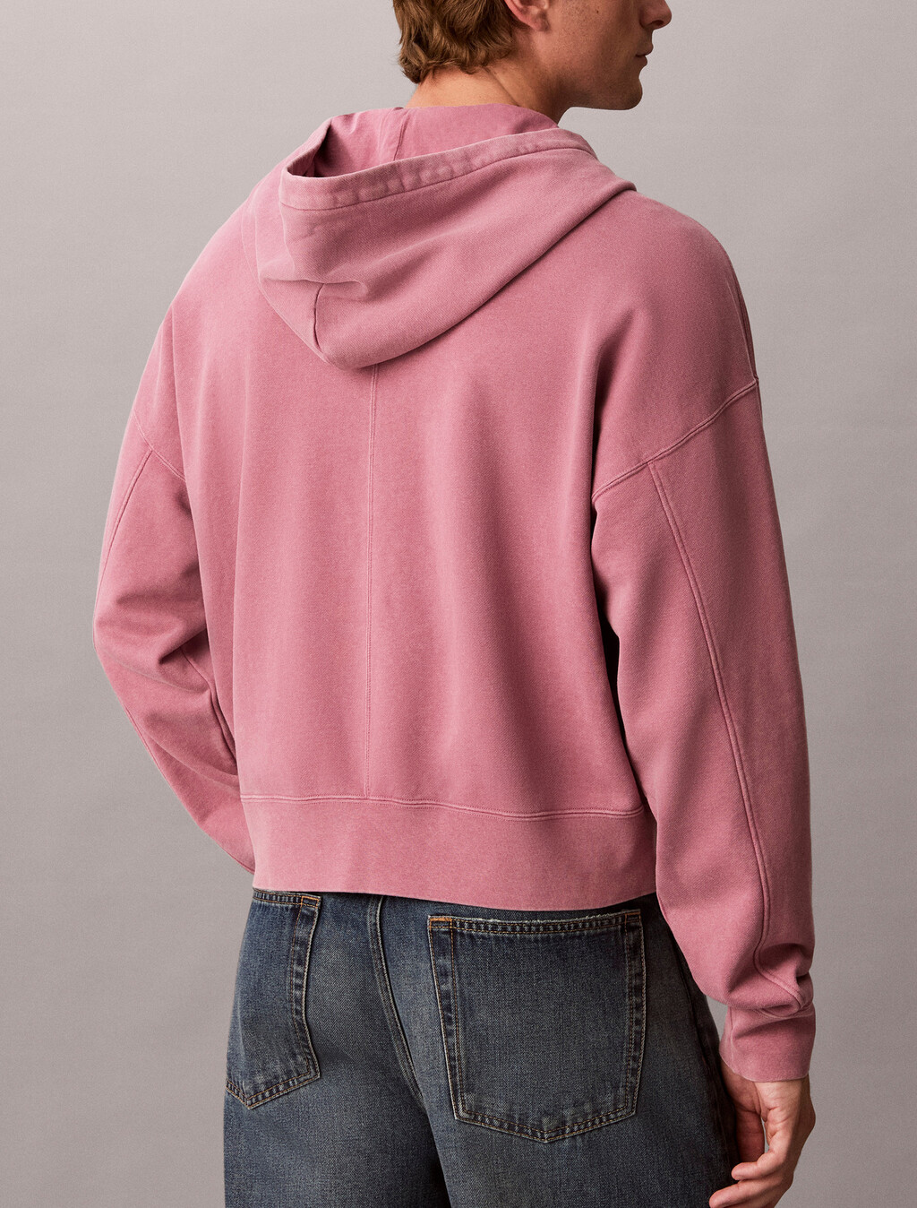 Garment-Dyed Boxy Zip-Up Hoodie, Dusky Orchid, hi-res
