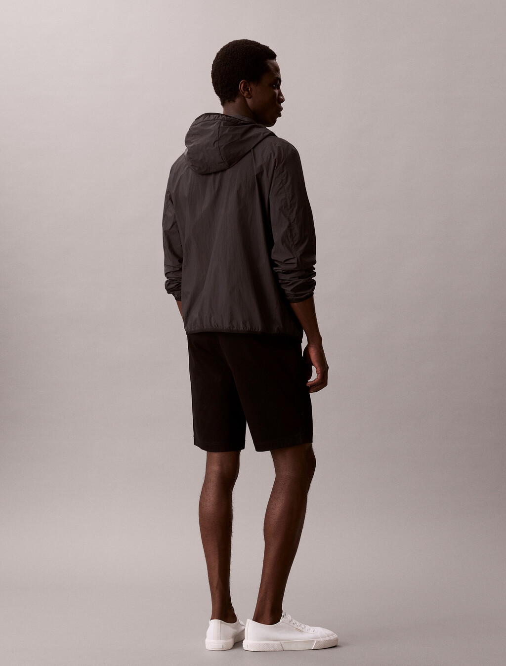 Refined Stretch Chino Short, Black, hi-res