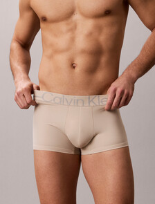 Icon 超細纖維彈性金屬感低腰平口內褲, Oxford Tan, hi-res