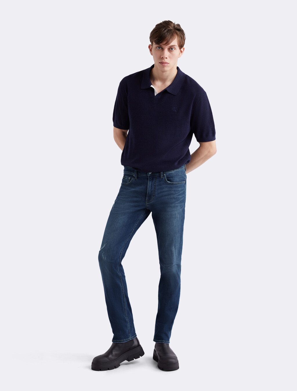 Eco Cool Body 塑身牛仔褲, 036 DARK BLUE, hi-res
