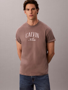 Relaxed Arched Logo T-shirt, Iron, hi-res