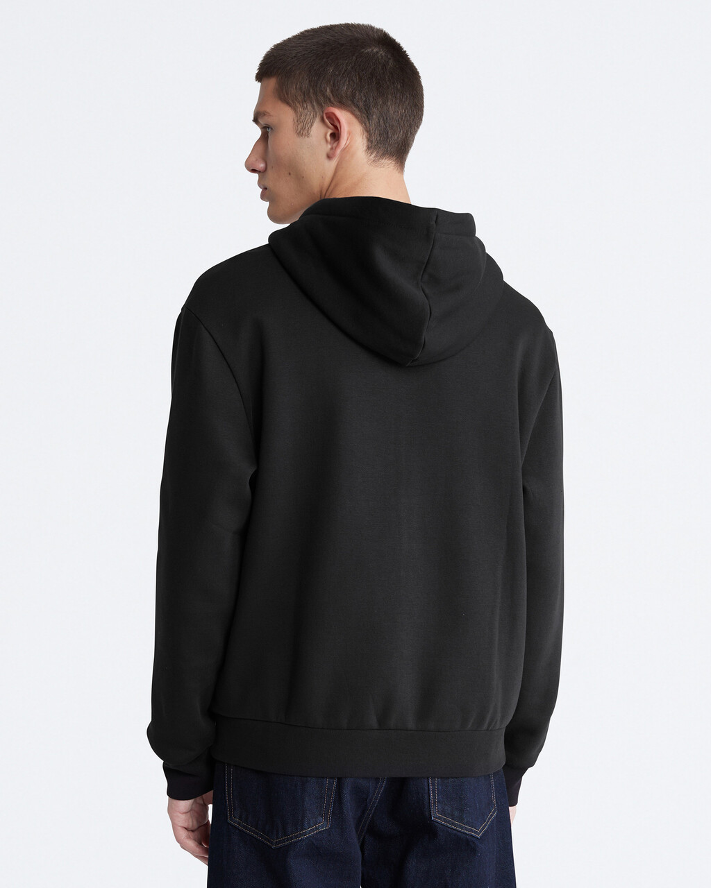 Archive Logo Zip Fleece Hoodie, Black Beauty, hi-res