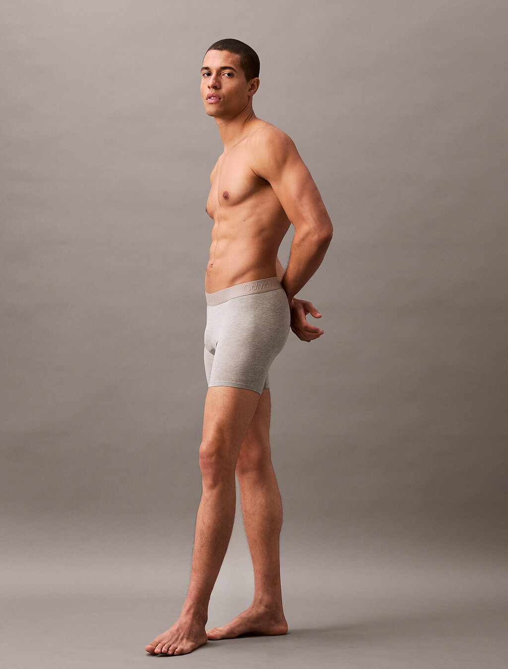 CK Black Bonded Micro Low Rise Trunks, Atmosphere, hi-res