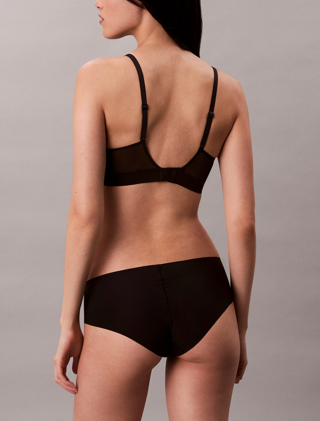 Invisibles Microfiber Mesh Lightly Lined Triangle Bra, Black, hi-res