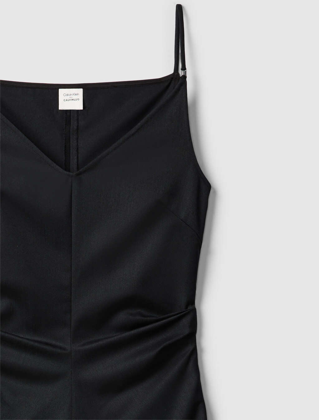 Wool Blend Tailored Dress, Black, hi-res