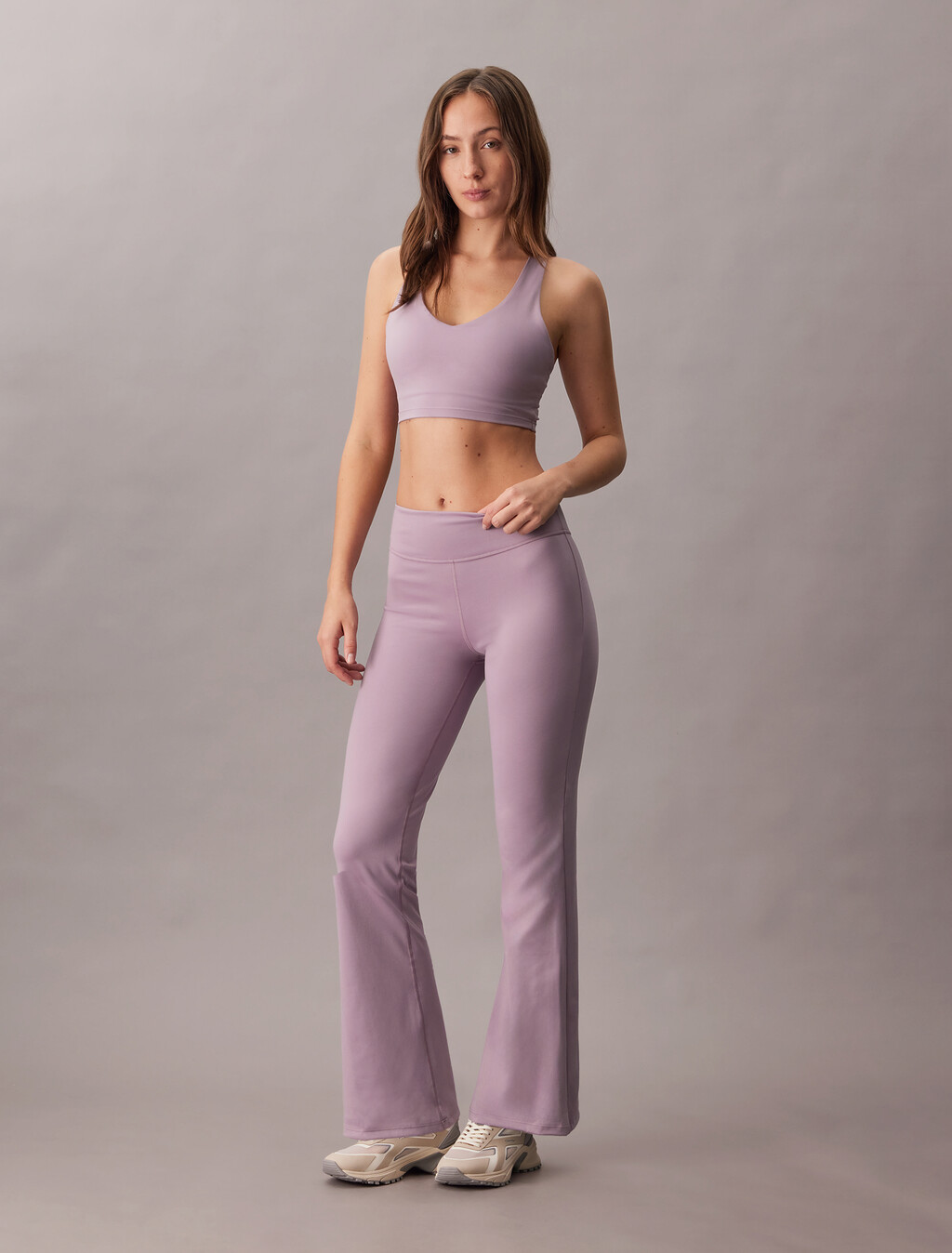 Quick-Dry Longline Racerback Sports Bra, Coy Purple, hi-res