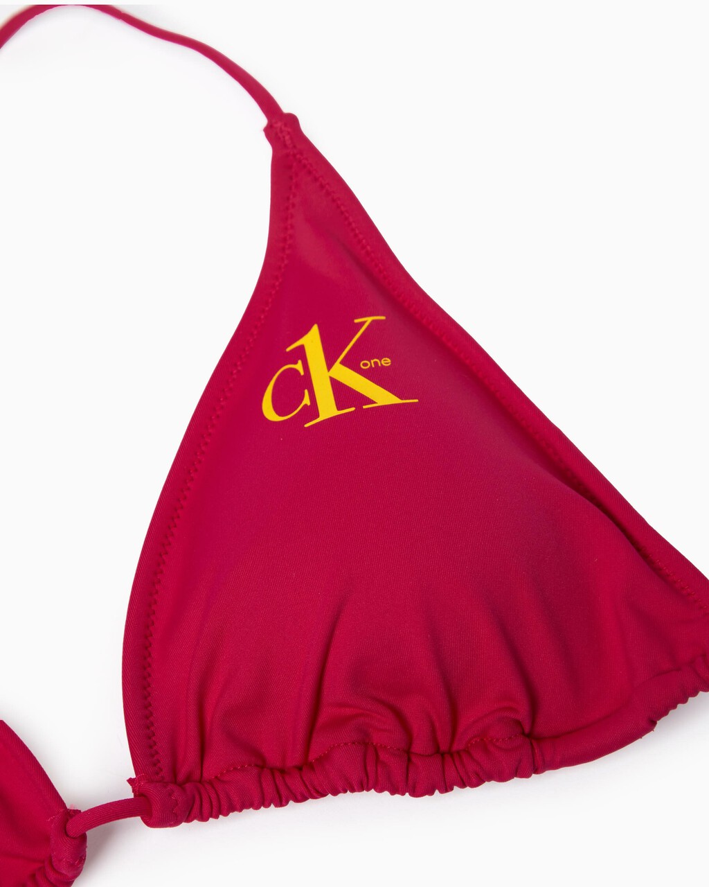 CK One Triangle Bikini Top, Royal Pink, hi-res