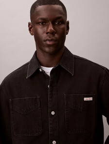 90 年代風牛仔襯衫式外套, JACKSON BLACK STONE, hi-res