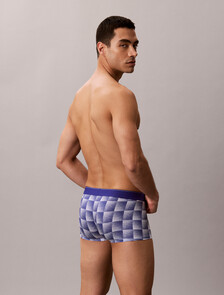 Monogram 圖案低腰平口內褲, PIXEL GRADIENT BLUE RIVER FOG, hi-res