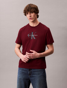 Monogram T-shirt, Deep Rouge, hi-res
