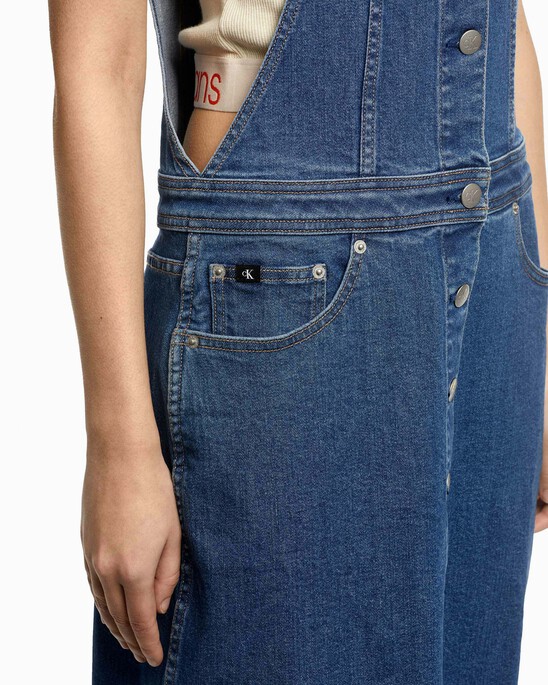 Midi Dungaree Dress