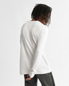 REIMAGINE 拼色長袖 T 裇, Bright White, hi-res