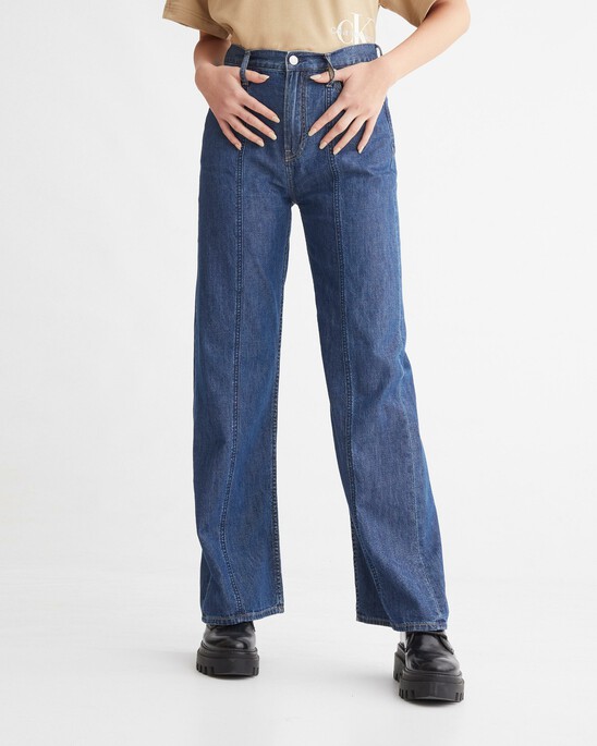 SUMMER TENCEL HIGH RISE WIDE LEG JEANS