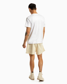 Calvin Embroidered Logo Tee, Bright White, hi-res
