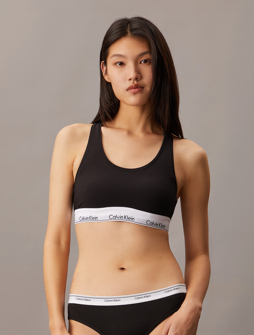 Icon Cotton Lightly Lined 無鋼圈內衣, BLACK, hi-res