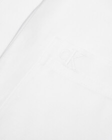 Summer Textures 側帶無袖裇衫, Bright White, hi-res