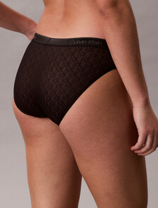 Bikini Briefs - Icon Logo Lace, Black, hi-res