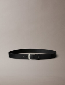 經典方形搭扣腰帶, Black/Brushed Nickel, hi-res