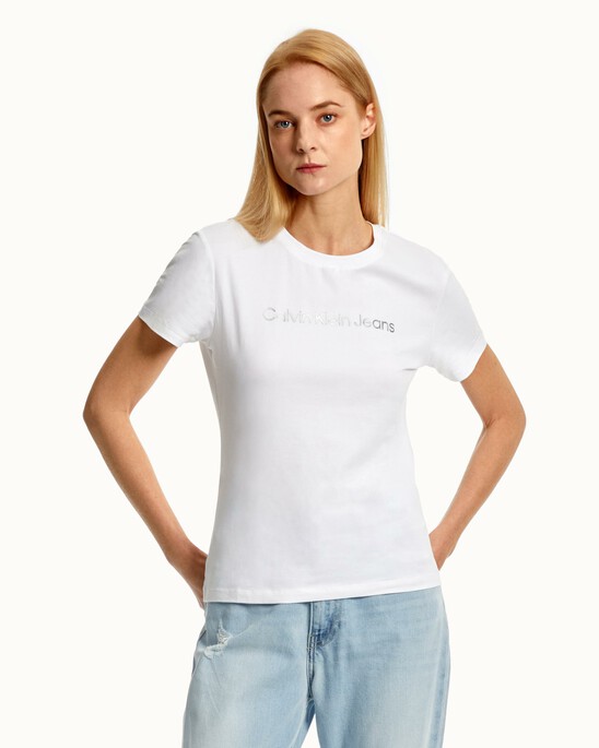 SHRUNKEN INSTITUTIONAL LOGO TEE