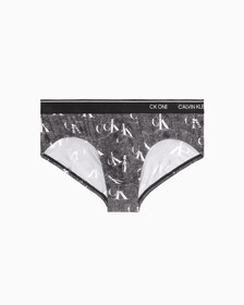CK One Micro 低腰三角褲, TEXTURED LOGO PRINT+BLACK, hi-res