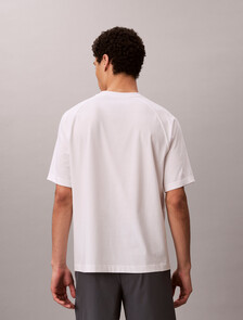 Performance Cotton Blend Gym T-shirt, Classic White, hi-res