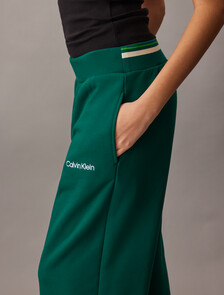 棉質毛圈直筒運動褲, Turf, hi-res