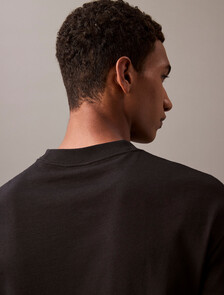 Calvin Logo Crew Neck Tee, Black Beauty, hi-res