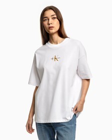 MONOGRAM 寬鬆版型 T 裇, Bright White, hi-res