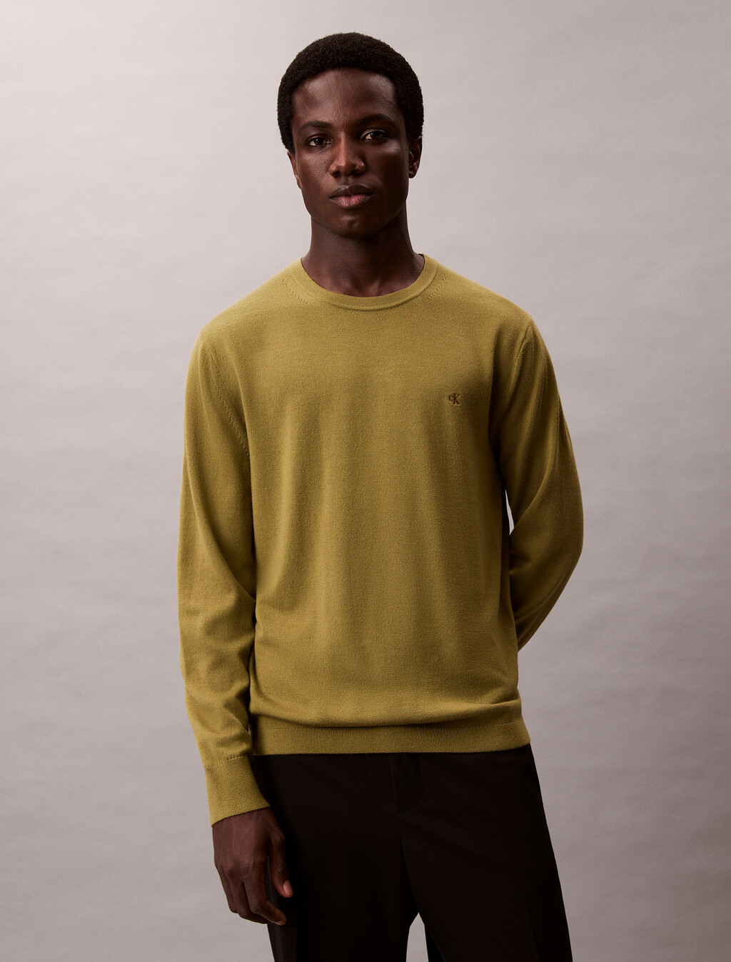 Merino Wool Classic Sweater, Cedar, hi-res