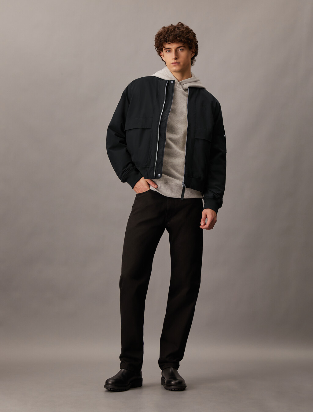 Lightweight Reversible Jacket, Ck Black, hi-res