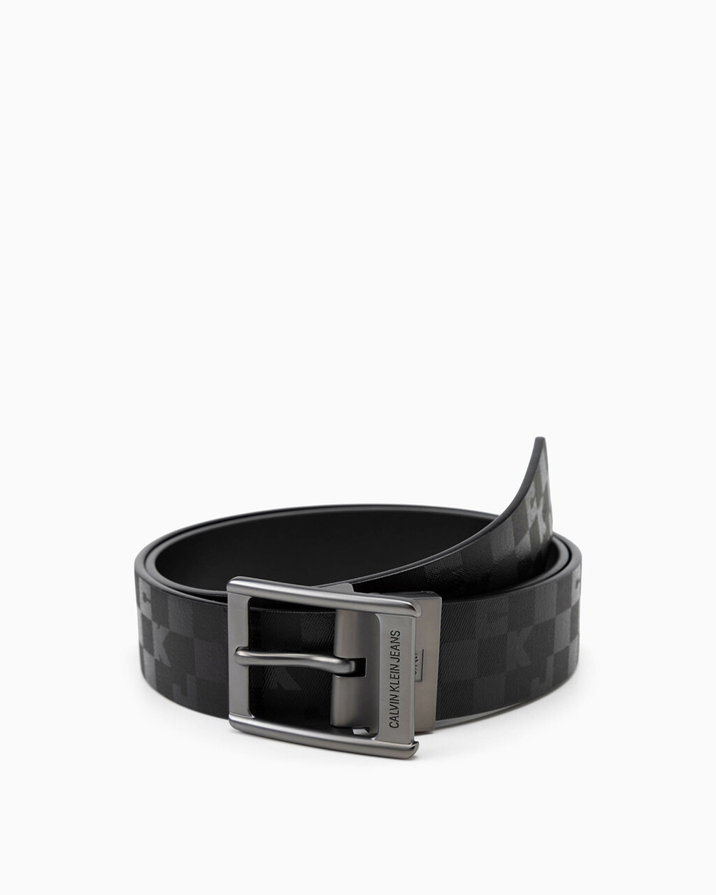 Reversible Belt 38mm, BLACK PRINT/ BL, hi-res