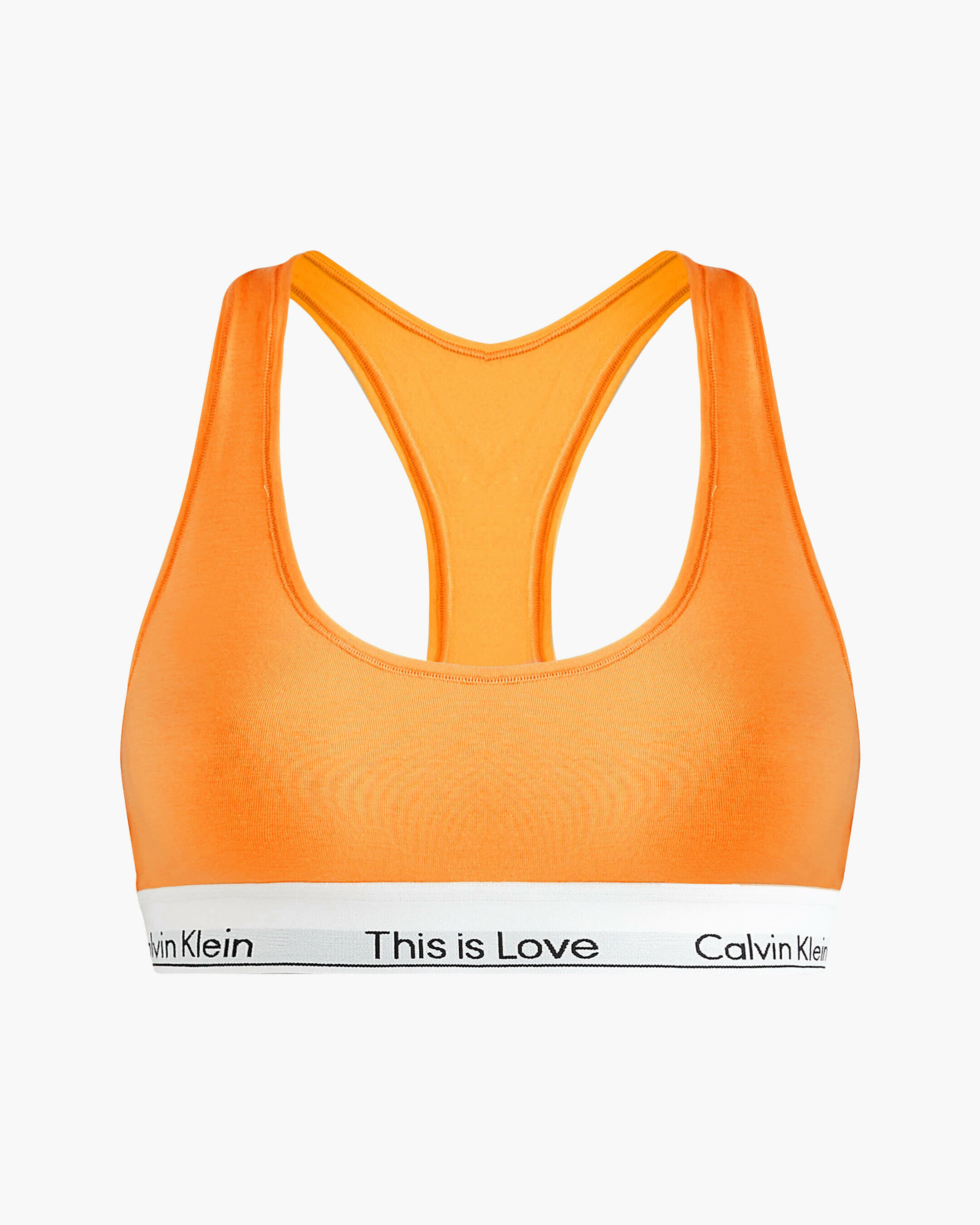 Orange calvin klein bra deals