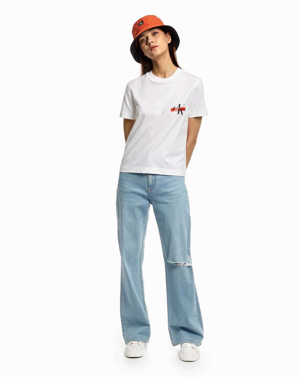 HYBRID COMFORT CENSORED MONOGRAM TEE, Bright White, hi-res