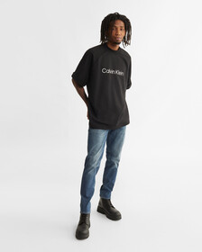 RELAXED LOGO RAGLAN TEE, Black Beauty, hi-res
