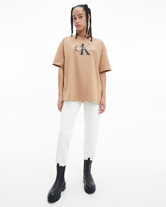 ICONIC MONOLOGO BOYFRIEND TEE