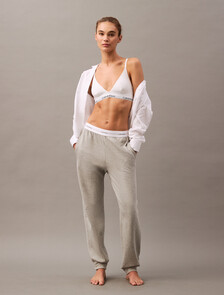 Icon 棉質毛圈布束口褲, B10 Grey Heather, hi-res