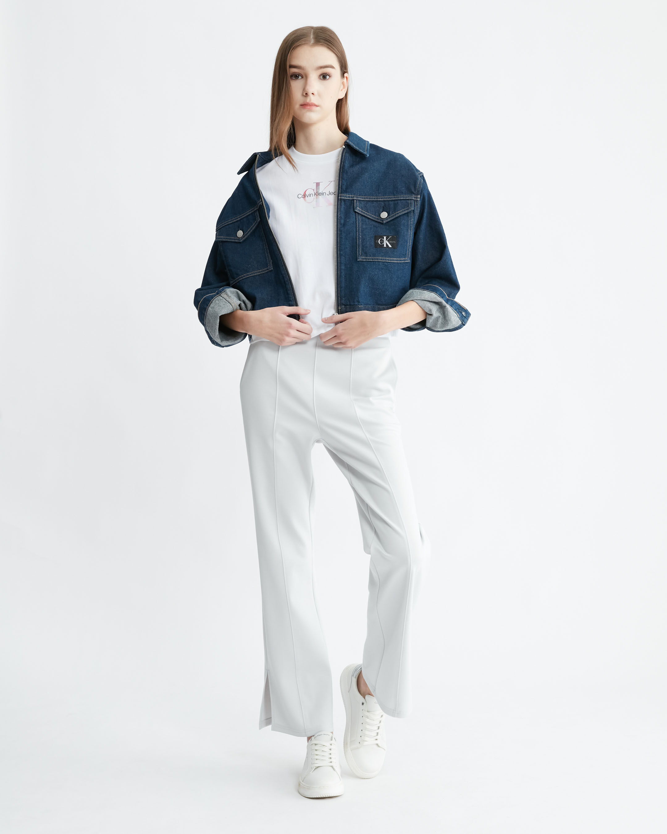 Calvin klein discount jean jacket womens