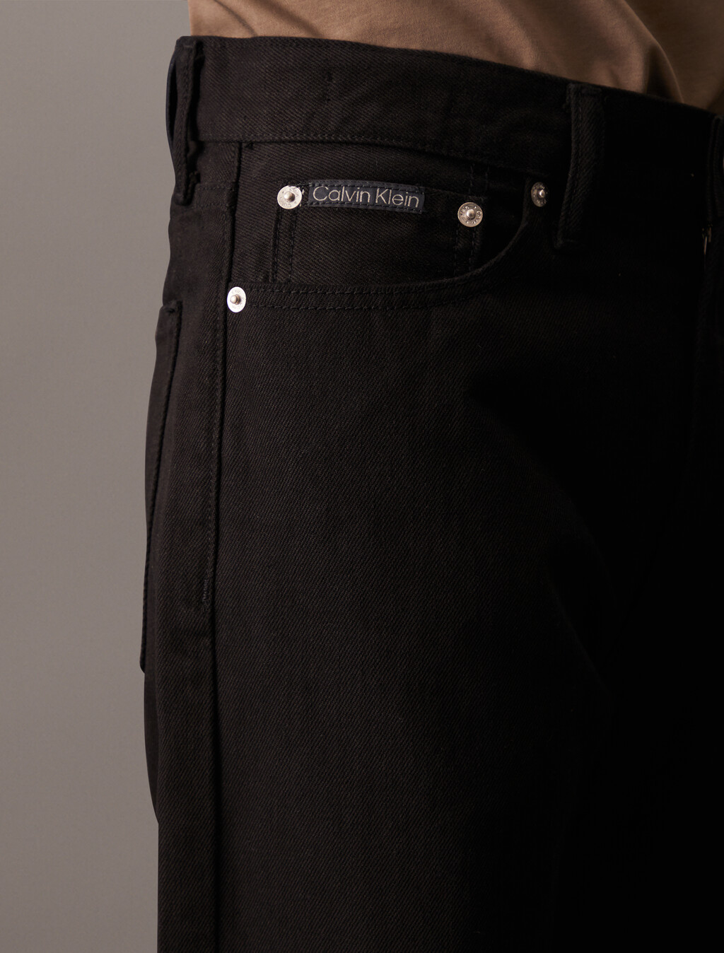 Black Standard Straight Jeans, Denim Black, hi-res
