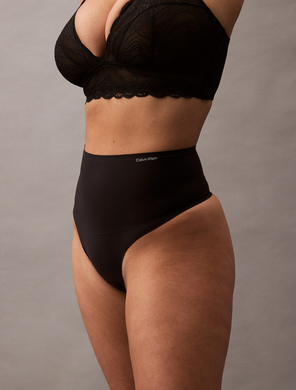 Second Skin 平滑塑身丁字褲, Black, hi-res
