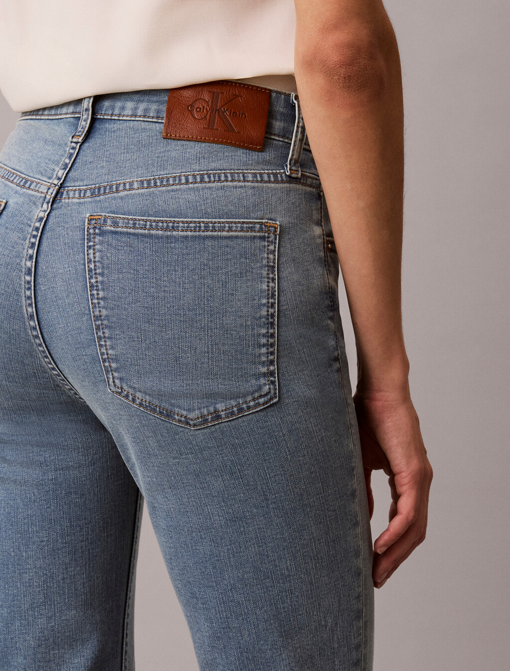 37.5 低腰修身直筒牛仔褲, DENIM VACATION BLUE, hi-res