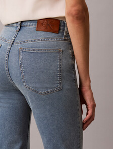 37.5 低腰修身直筒牛仔褲, DENIM VACATION BLUE, hi-res