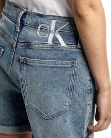 MOM DENIM SHORTS, Denim Medium, hi-res