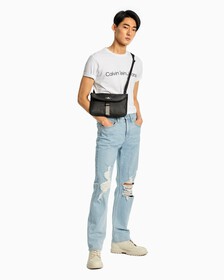 INSTITUTIONAL LOGO SLIM TEE, Bright White, hi-res