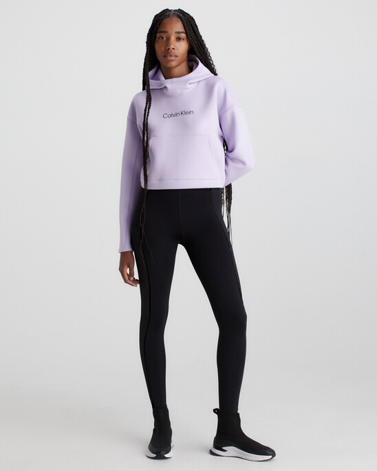 Calvin Klein Women's Athleisure Fitness Sweatshirt Purple Size X-Small