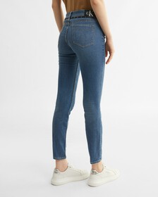 37.5 Mid Rise Skinny Jeans, Mid Blue Logo Wb, hi-res